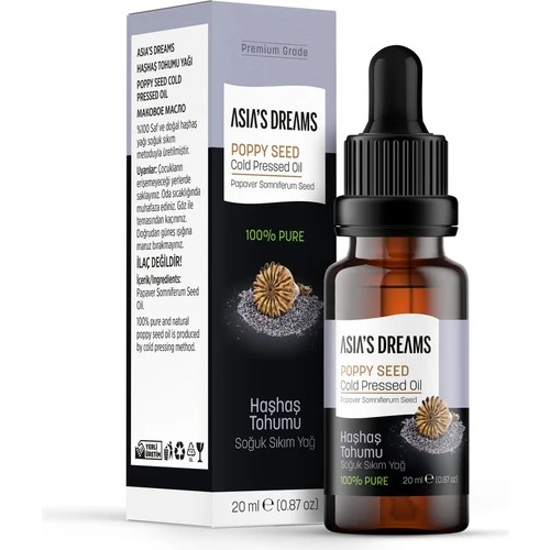 Asia'S Dreams Haşhaş Yağı 20 Ml