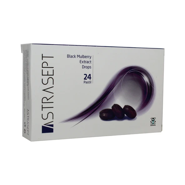 Astrasept Pastıl Karadut Ekstraktlı 24 Drop