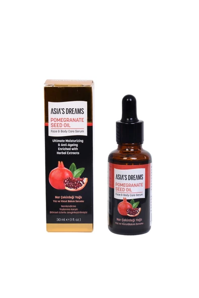 Asia'S Dreams Nar Çekirdeği Yağlı Yüz Ve Vücut Bakım Serumu 30 Ml