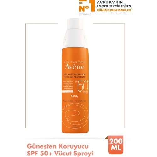 Avene Eau Thermale Sprey Spf50+ 200 Ml
