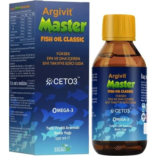 Argıvıt Master Fısh Oıl Classıc 150 Ml