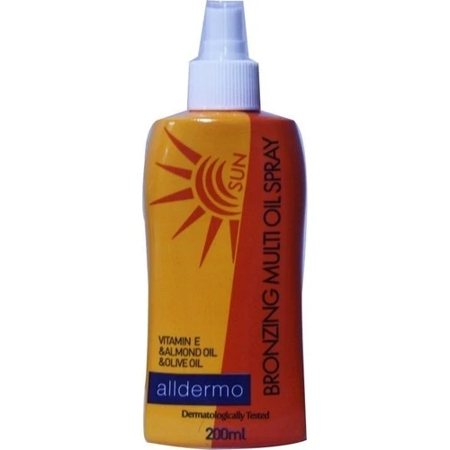 Alldermo Güneş Spreyi Bronzlaştırı Yağ Vitamin-E 200Ml