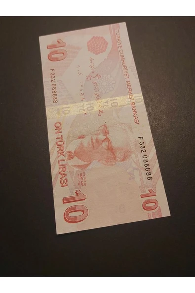 Escoines Koleksiyon 39963680eb01aebe55 10TL güzel numara ççt TC kağıt para - Resim 8