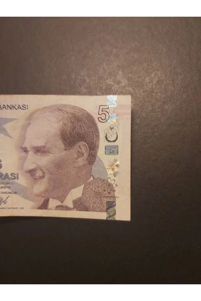 Escoines Koleksiyon 39963680eacced8f19 RADAR SERİ NUMARALI 5LİRA ÇT - Resim 4