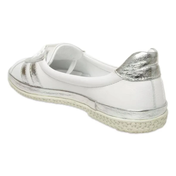 MAMMAMİA D25YA-715 YUMUŞAK DERİ GÜNLÜK KADIN BABET AYAKKABI - Resim 5