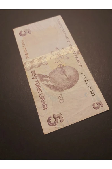 Escoines Koleksiyon 39963680eacced8f19 RADAR SERİ NUMARALI 5LİRA ÇT - Resim 5