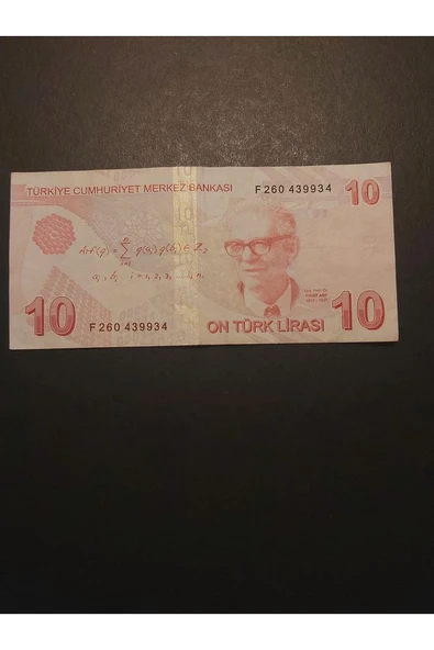 Escoines Koleksiyon 39963680eadf30b156 10TL ÇT+ TC kağıt para ürün görseli 1