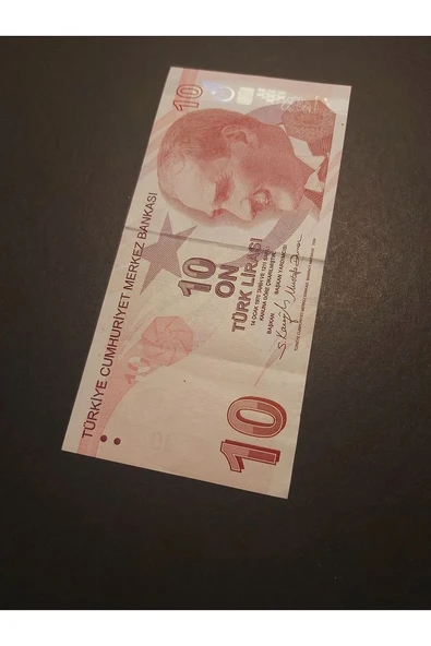Escoines Koleksiyon 39963680eb01aebe55 10TL güzel numara ççt TC kağıt para - Resim 6