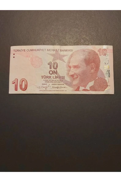Escoines Koleksiyon 39963680eadf30b156 10TL ÇT+ TC kağıt para - Resim 2