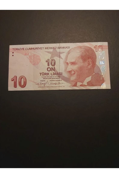 Escoines Koleksiyon 39963680eb01aebe55 10TL güzel numara ççt TC kağıt para - Resim 2