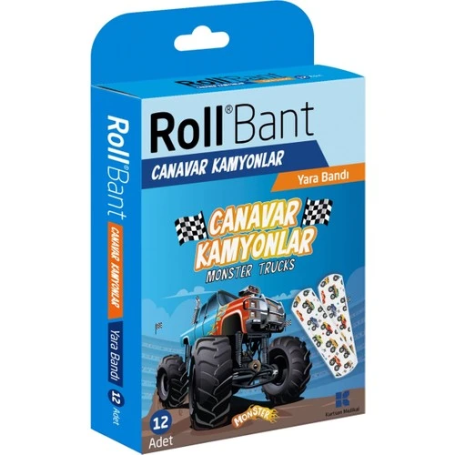 Rollbant Yara Bandı 12 Lı Canavar Kamyonlar