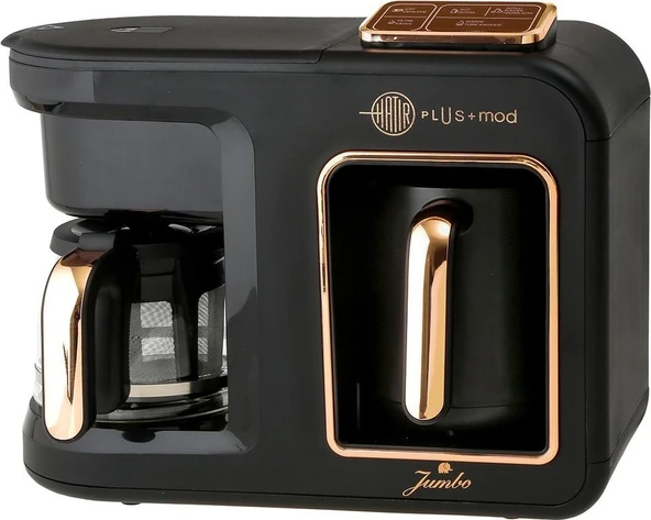 Jumbo Hatır Plus Mod 5 In 1 Black Copper Çay ve Kahve Makinesi