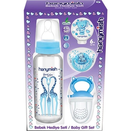Hanymish 653 Mini Beslenme Seti – Mavi