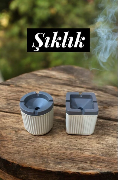 kırılmaz sert plastik küllük - 2 li kokusuz çok amaçlı küllük