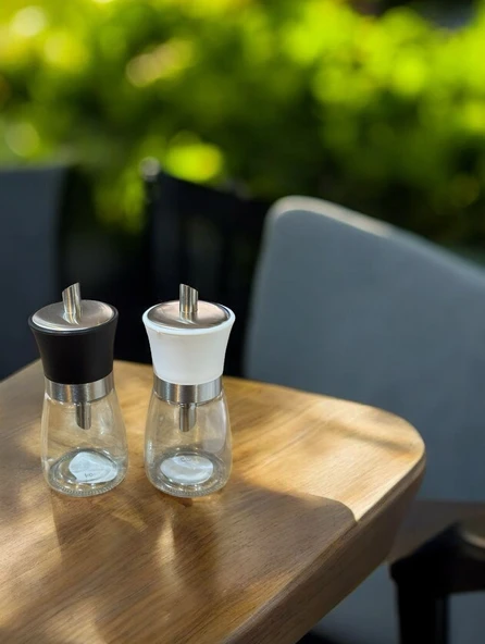 Dökmeli toz şekerlik - 2 li cam dökme toz şekerlik - Resim 4