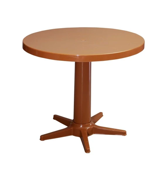 Omnipazar MT-GF205 Prima Rose Plastik Yuvarlak Bahçe Balkon Masa Ø75 cm - 5