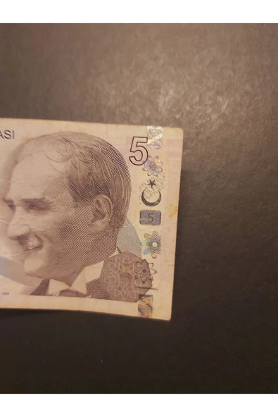 Escoines Koleksiyon 39963680ead4d4ec57 5TL TEMİZ+ TC kağıt para - Resim 6