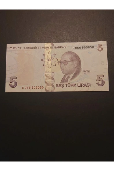 Escoines Koleksiyon 39963680eae6c1c5cb 5TL ÇÇT+ güzel numara TC kağıt para ürün görseli 1