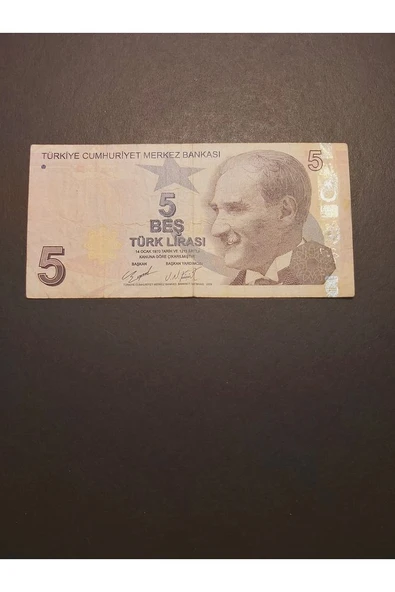 Escoines Koleksiyon 39963680ead4d4ec57 5TL TEMİZ+ TC kağıt para - Resim 2