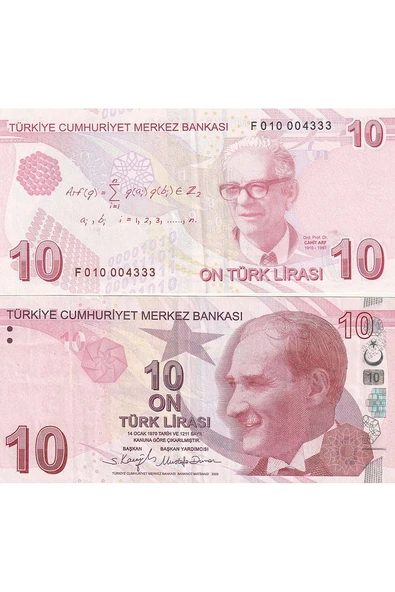 Escoines Koleksiyon 39963680eab3c730c6 9.emisyon 10türk lirası çil (F010 004333) yerli kağıt para