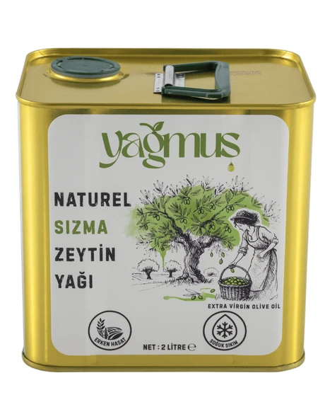 Yağmuş Erken Hasat Soğuk Sıkım Naturel Sızma Zeytinyağı (2L)