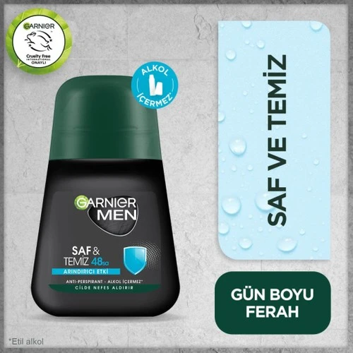 Garnıer Roll-On Bay 50Ml Saf & Temiz