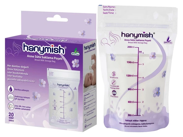 Hanymish 1005 Anne Sütü Saklama Poşeti