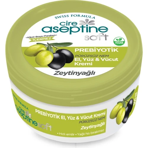 Cıre Aseptine Soft Krem Zeytinyağı Özlü Kavanoz 300Ml