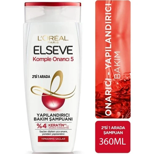 Elseve Şampuan Komple Onarıcı 5 2İn1 360Ml
