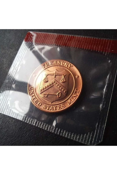 Escoines Koleksiyon 39963680e6e5dcba46 Denver Penny Jetonu/Nadir çil+ eski yabancı madeni para - Resim 3