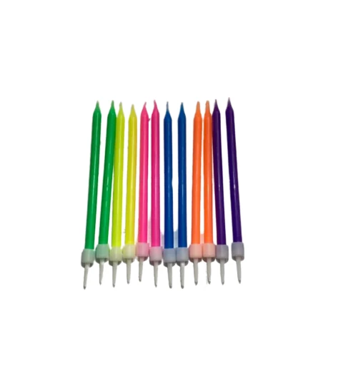 PASTA MUMU FOSFORLU 6 RENK 9CM 12'Lİ ürün görseli 1