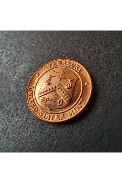 Escoines Koleksiyon 3996368024010f3ded Abd Philadelphia jeton darphane setinden çıkma çil+/patinalı - 5