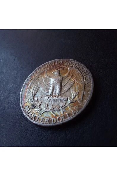 Escoines Koleksiyon 39963680e7f0112d27 1961 Amerika Quarter dollar GÜMÜŞ / PATİNALI / NADİR / ÇÇT - 2