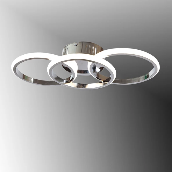 TT305-3-KR TT Aydınlatma Krom Kaplama 3 lü Led Avize