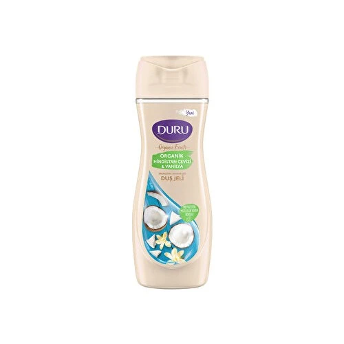 Duru Duş Jeli Organic Fruits Vanilya & Hindistan Cevizi 450 Ml