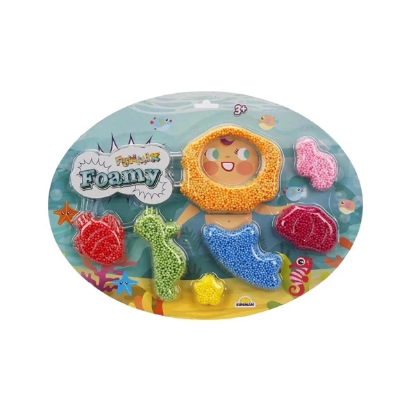 1003565 Funmix Foamy Renkli Dünyalar Slime -Sunman - 2