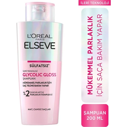Elseve Glycolic Gloss Şampuan 200Ml
