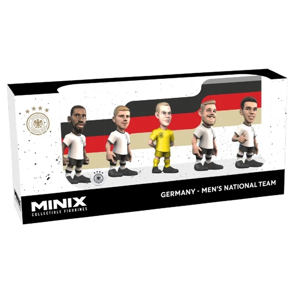 Minix 5'li Figür 7 Cm Germany Ter Stegen - Gundogan - Rudiger - Fullkrugg - Musiala