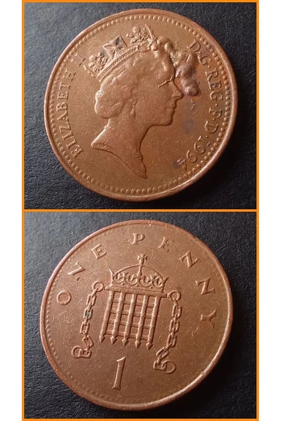 Escoines Koleksiyon 39963680e8aba7acaa 1994 Ingiltere One Penny Ççt (HATALI/NADİR) Eski Madeni Para