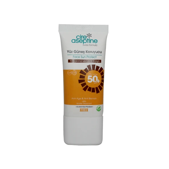 Cıre Aseptine Sun Yüz Kremi F50+ 50Ml Yaslanma Leke Karsıtı