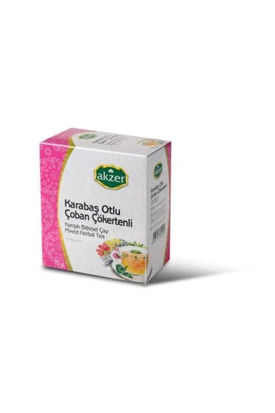 Akzer Karabaş Otlu Çoban Çökertenli Karışık Bitki Çayı 60lı 70gr
