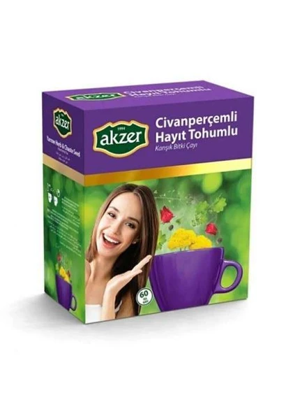 Akzer Civanperçemli Hayıt Toh. Karışık Bitki Çayı 60lı 100gr