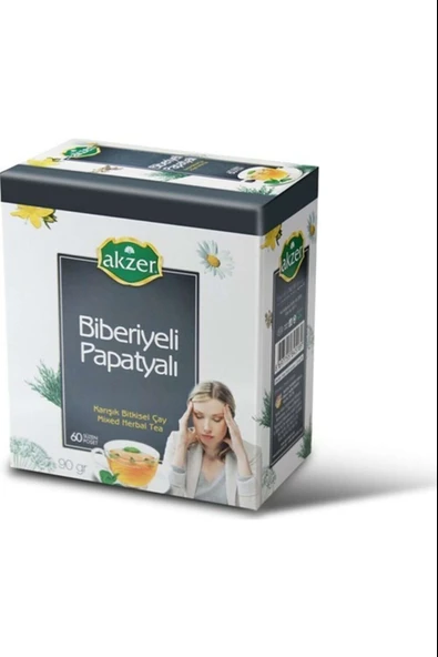 Akzer Biberiyeli Papatyalı Karışık Bitki Çayı 60lı 90gr