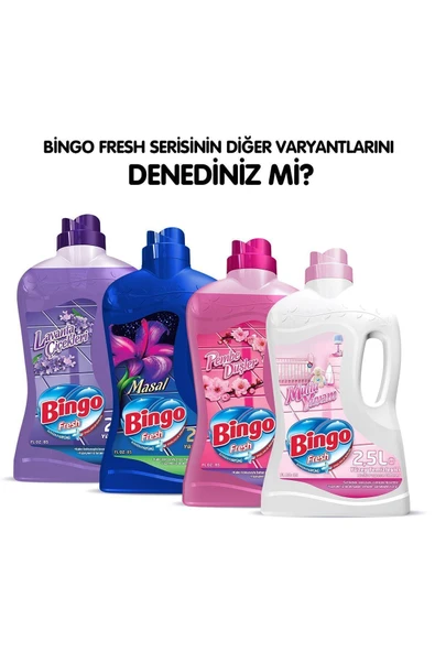 Fresh Yüzey Temizleyici 2,5 lt Lovely Ekonomi Paketi 4'lü - 5