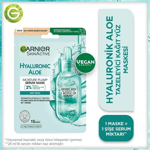 Garnıer Maske Nem Bombası Hyaluron Aloe Tazeleyici