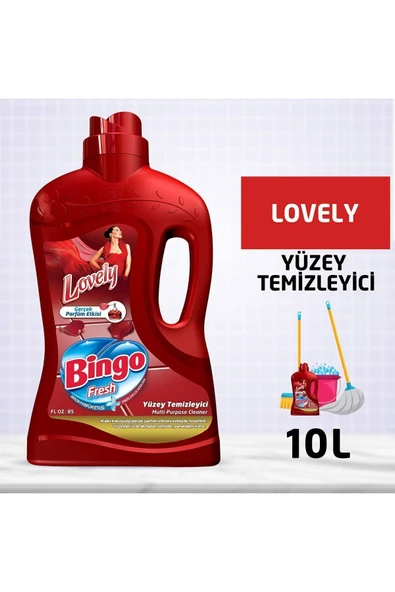 Fresh Yüzey Temizleyici 2,5 lt Lovely Ekonomi Paketi 4'lü