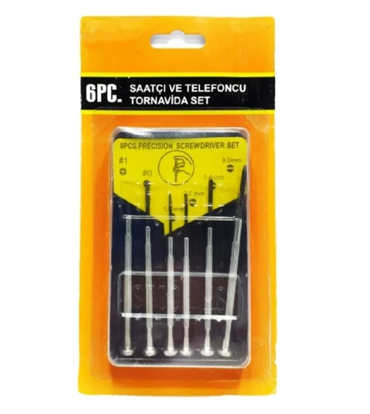 Saatçi Tornavida Seti - 6 Parça - Resim 5