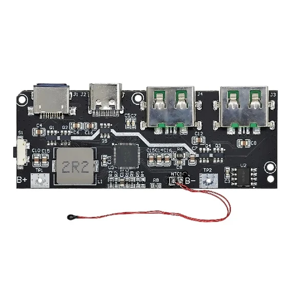 Çift Usb 5V 22.5W Ledli Micro Type-C Powerbank Modülü - Resim 3