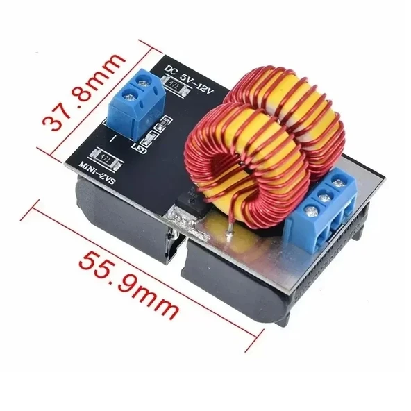 İndüksiyon Isıtıcı Modül 120w DC 5/12V Mini Bobin Kablosuz Yüksek Frekanslı Enerji Güç İletimi - Resim 8