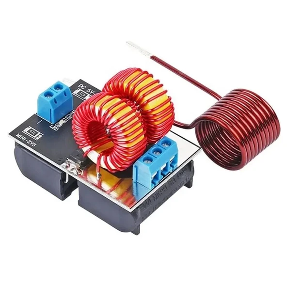 İndüksiyon Isıtıcı Modül 120w DC 5/12V Mini Bobin Kablosuz Yüksek Frekanslı Enerji Güç İletimi - Resim 3